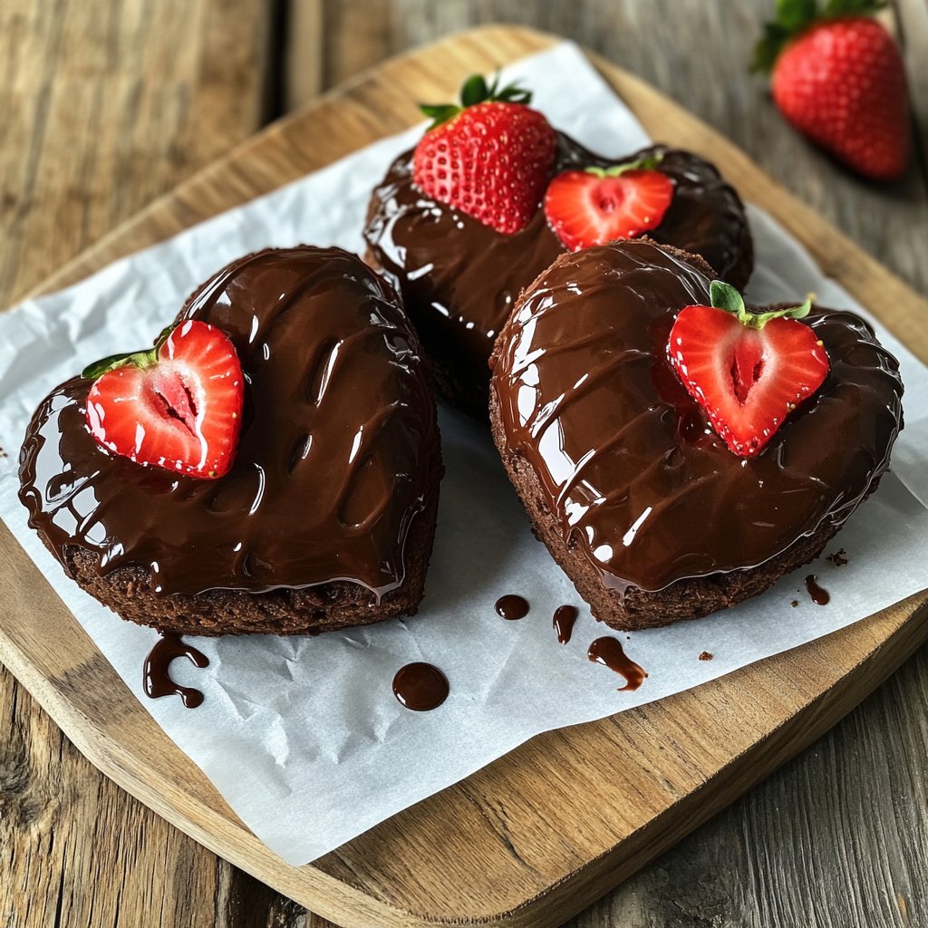 Valentinstag Desserts mit Schokolade