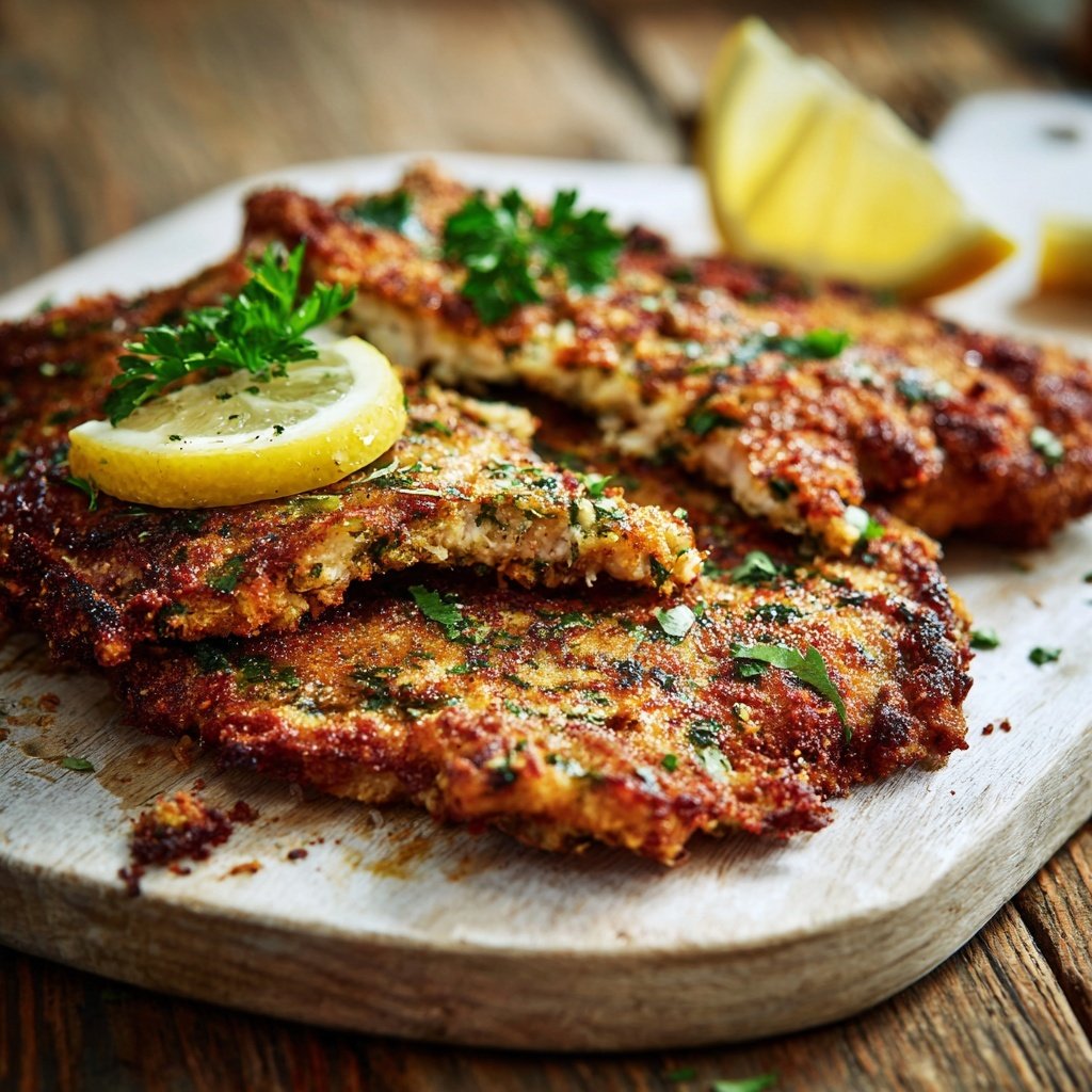 Gegrilltes Putenschnitzel Mit Kräuterkruste