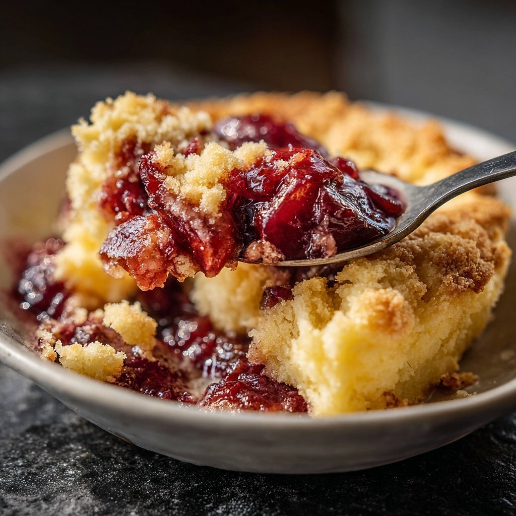 Pfannkuchen mit Pflaumenkompott