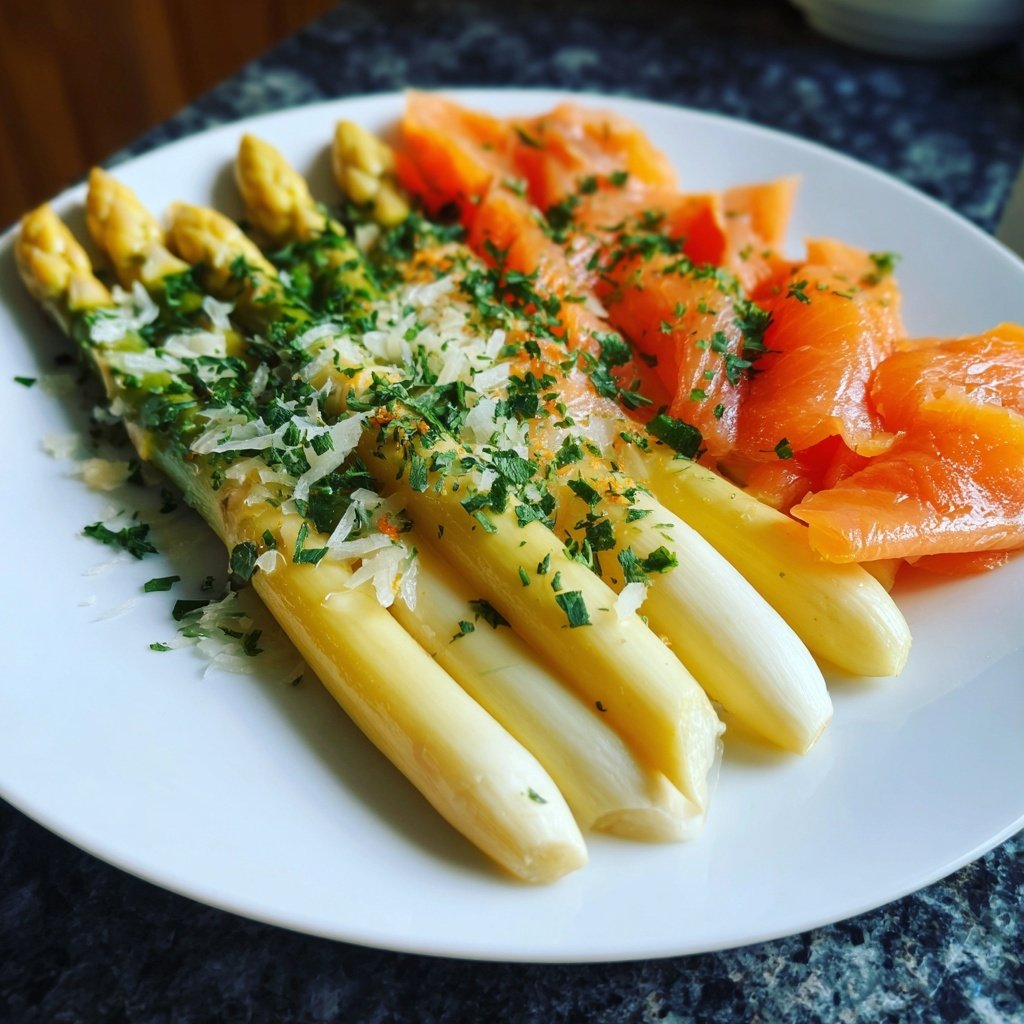 Grüner Spargel Mit Lachs