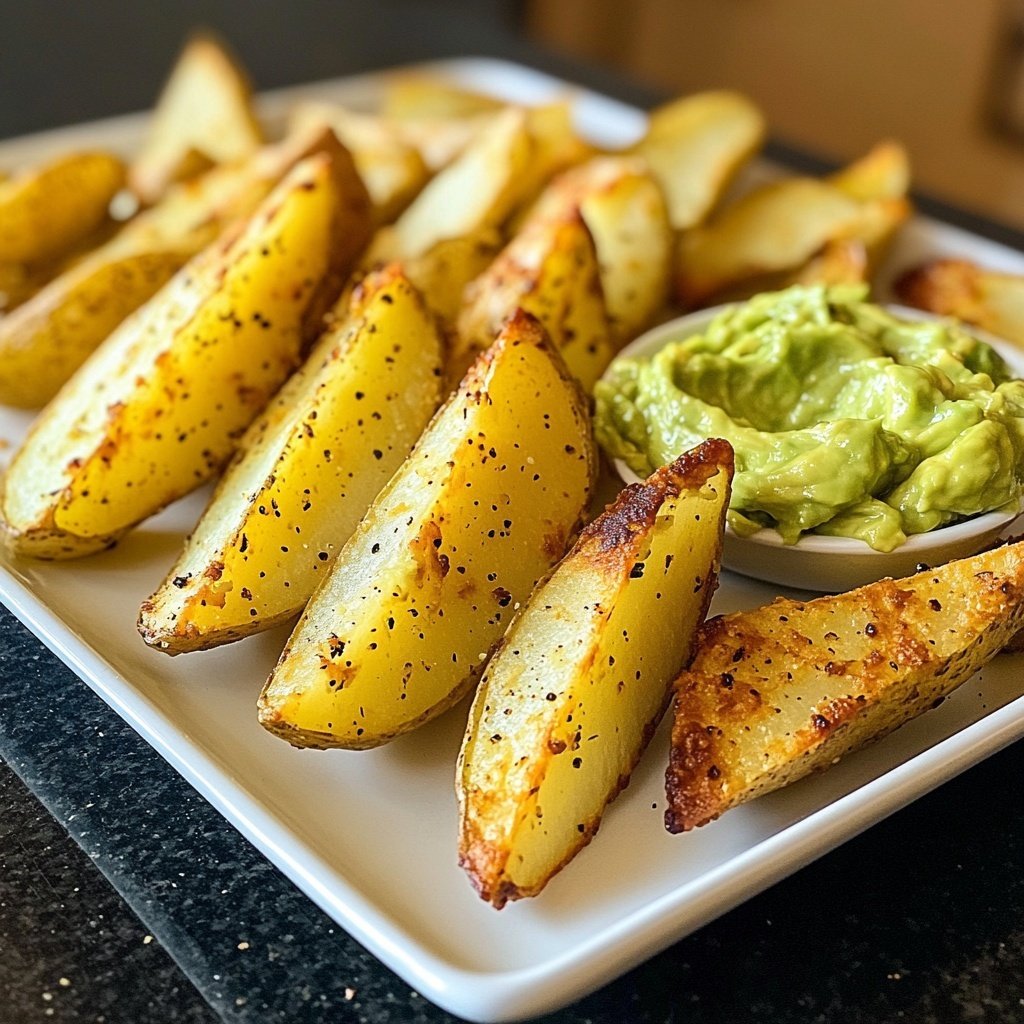 Ofenkartoffeln mit Avocado-Dip