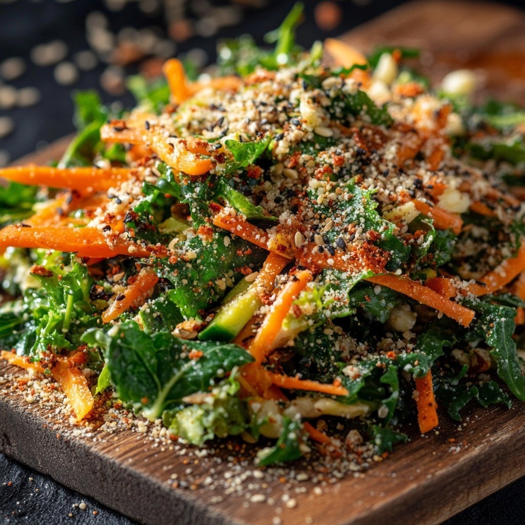 Vegetarischer Grünkohl-Salat