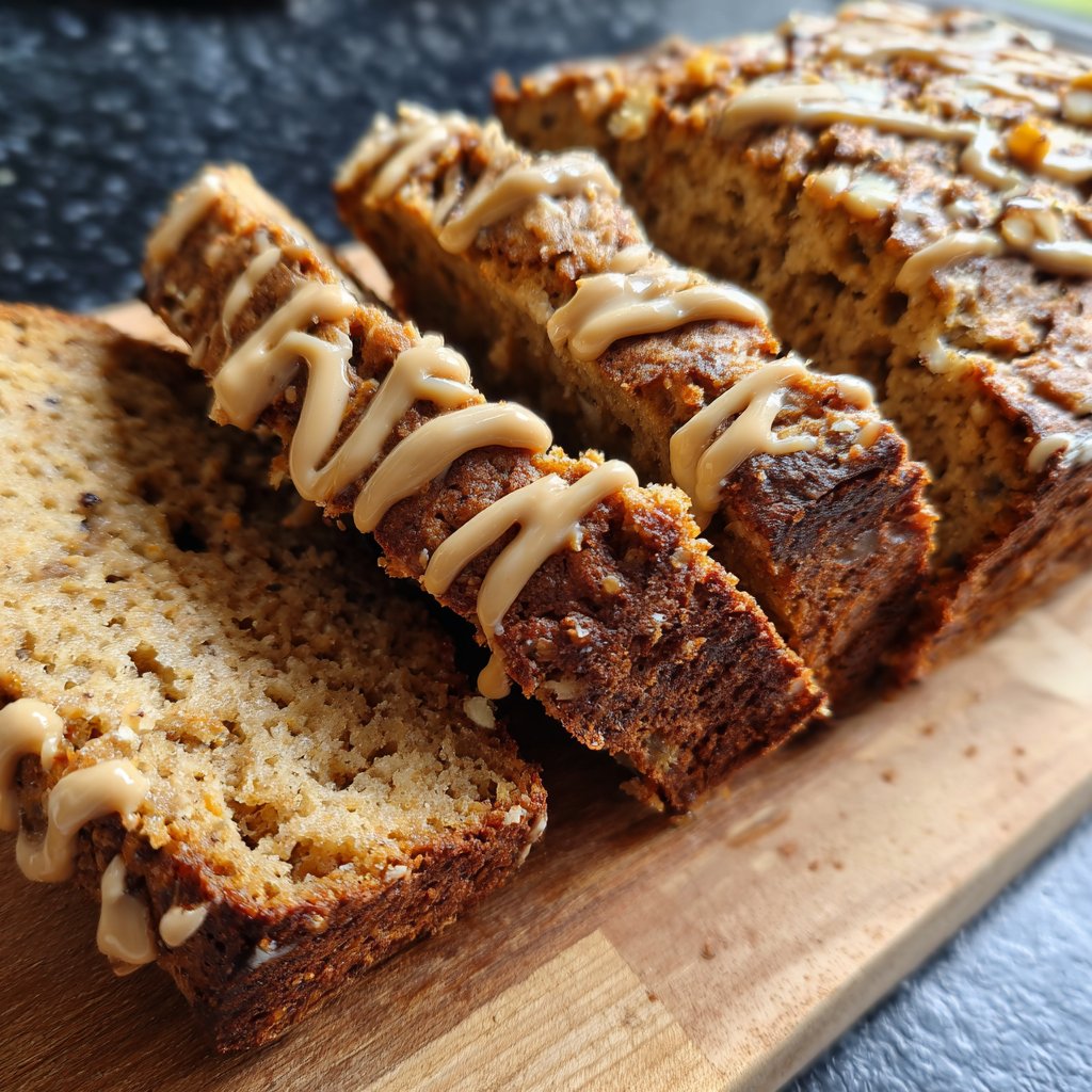 Bananenbrot mit Mandelmus