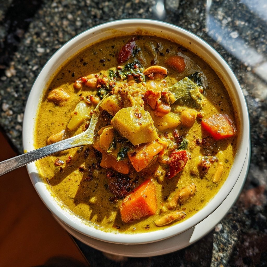 Gemüsecurry mit Erdnuss