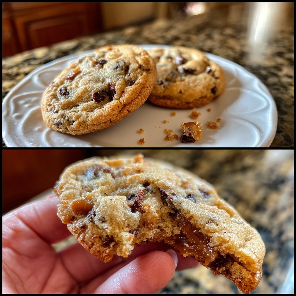 Cookies mit Karamellstückchen