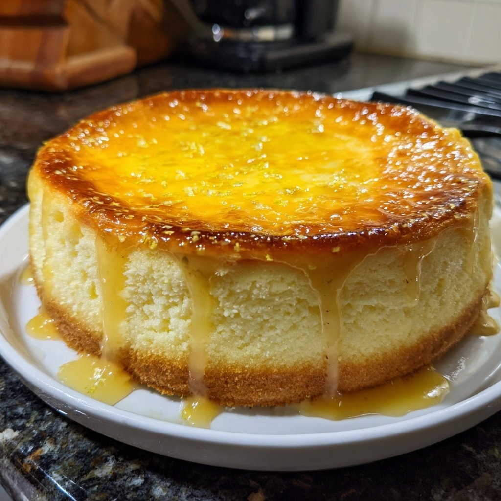Käsekuchen mit Zitronenguss