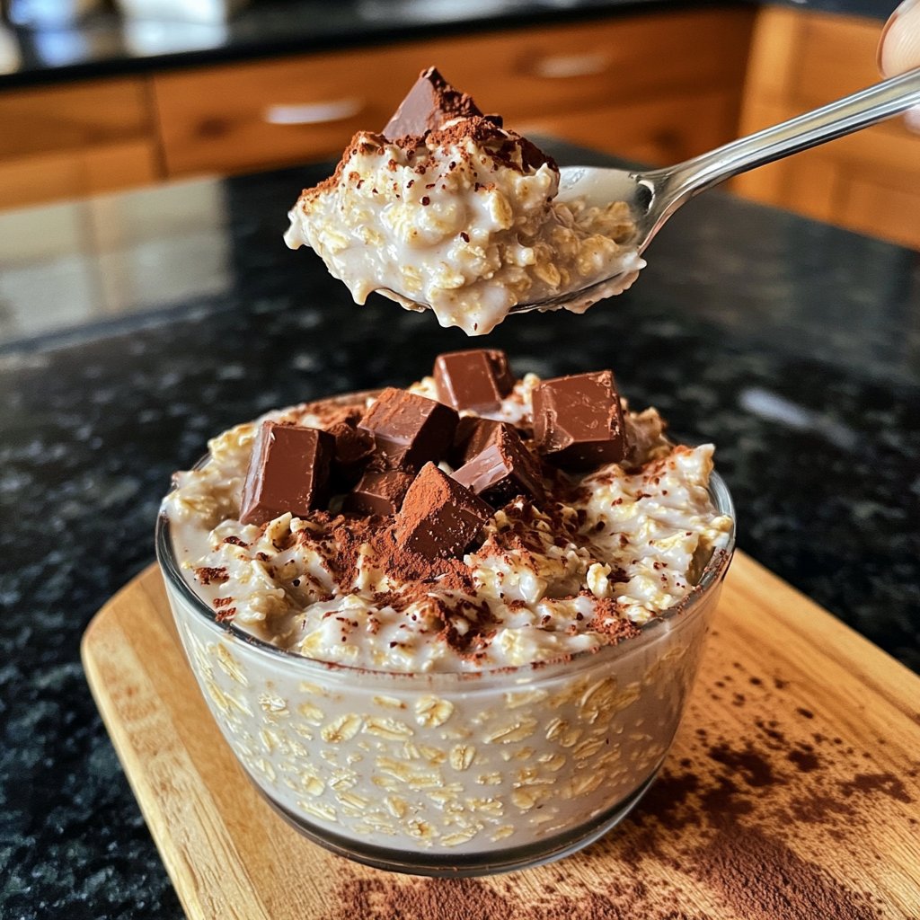Overnight Oats mit Schokolade