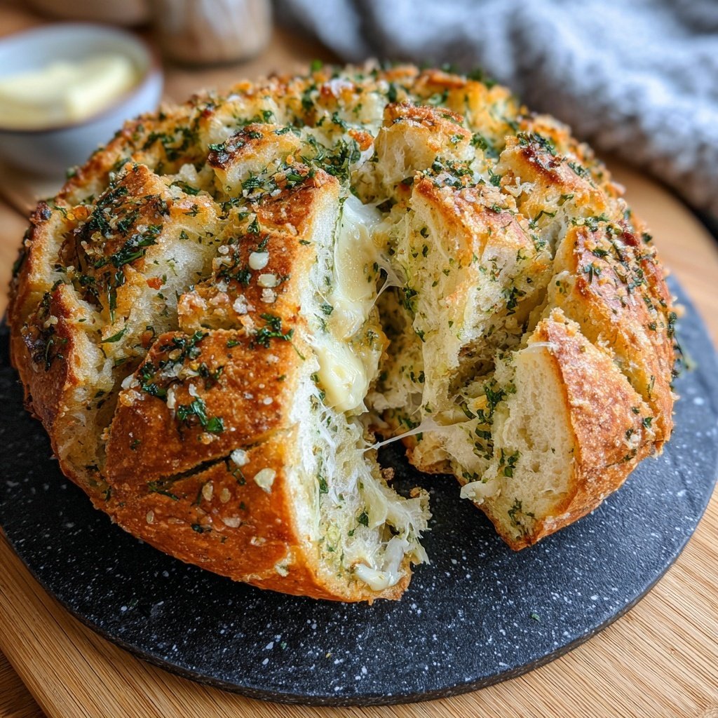 Zupfbrot Mit Knoblauchbutter