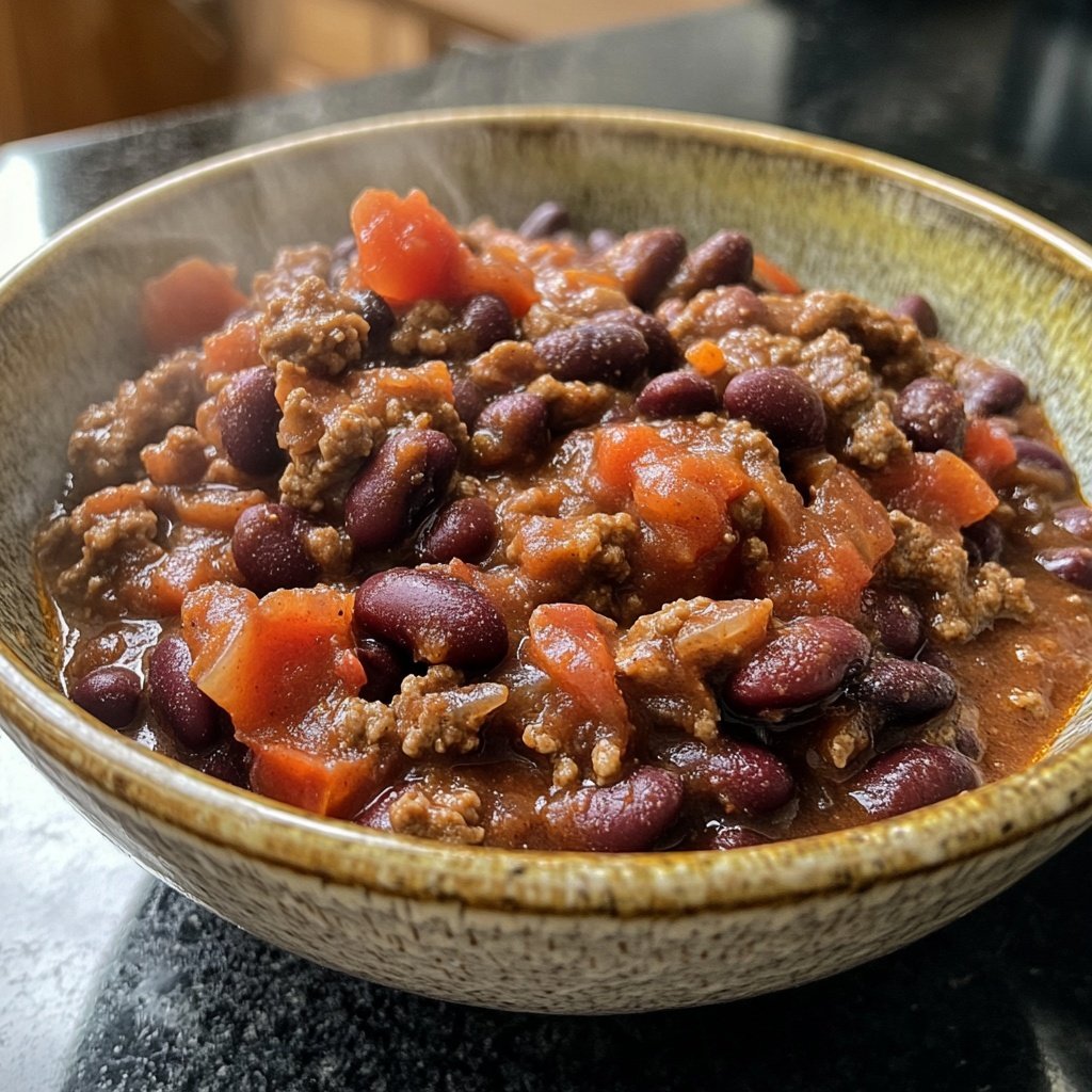 Chili sin Carne mit Kakao